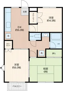 アムスプラザA【2階】の間取り