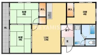 グリーン白鳥【2階】の間取り