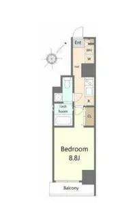 ラフィーネ日本橋【7階】の間取り