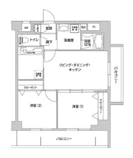 ウィステリア ヒルズ ナカムラ【3階】の間取り