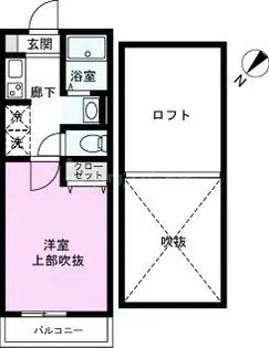 グランカスケードみのり台【2階】の間取り