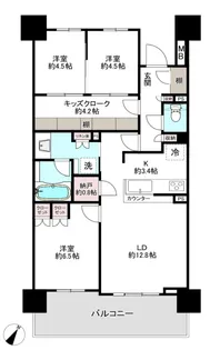 東京都日野市多摩平2【マンション】の間取り
