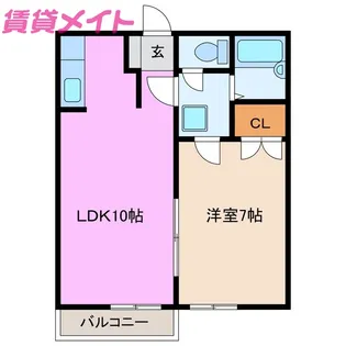 パビリオンウネメ【1階】の間取り