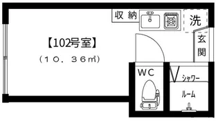 東京都新宿区高田馬場4【アパート】の間取り