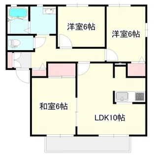 ハイツグリーンヒルズ【2階】の間取り
