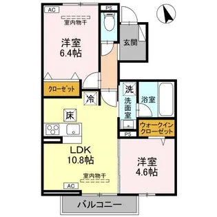 D-ROOMファミリア102【1階】の間取り