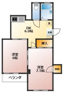 タナカハイツ【2階】の間取り