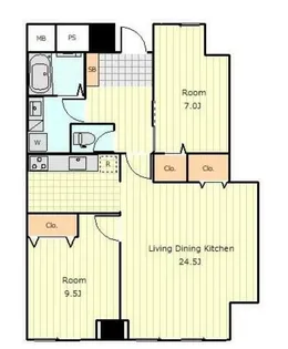 DS海岸ビル【12階】の間取り