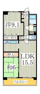 白井ロジュマン【2階】の間取り