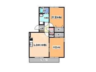 ボヌールピエース【2階】の間取り