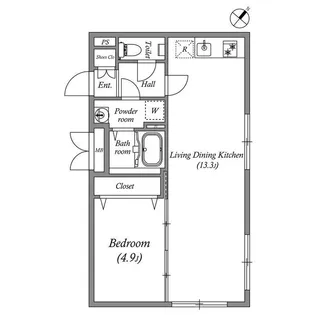 LEGALAND都立大学II【3階】の間取り