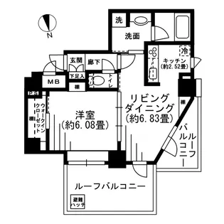 グランステューディオ市ヶ谷薬王寺【3階】の間取り