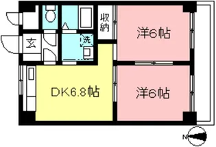 ムーンリバー府中【4階】の間取り