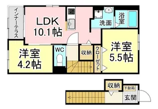 Bella Foresta【2階】の間取り