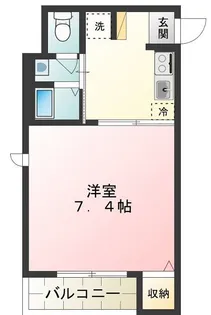 ラ・ベル・メゾン蒼風館【1階】の間取り