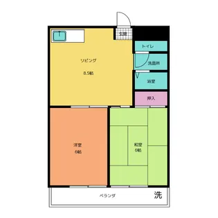 鈴木ハイツ【1階】の間取り