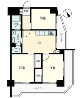 ハイネス中目黒【5階】の間取り