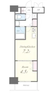 ROOTs Shinjuku Wakamatsucho(ルーツシンジュ【2階】の間取り
