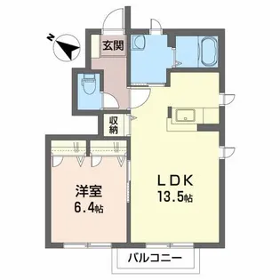 グリーンレジデンス A【1階】の間取り