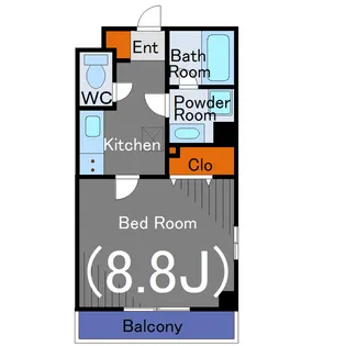 ラ・グラシューズ【4階】の間取り