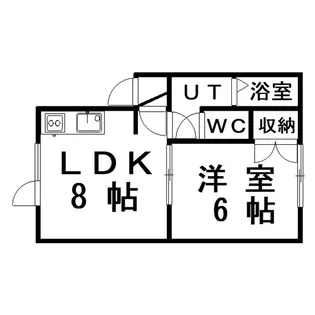 リバーサイドマンション【2階】の間取り