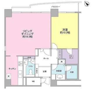 四番町プラザ【7階】の間取り