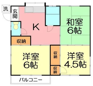 コーポ青木【2階】の間取り