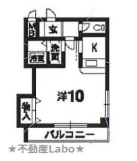 徳島県板野郡北島町高房字勝瑞境【マンション】の間取り