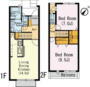 東京都葛飾区青戸2【一戸建】の間取り