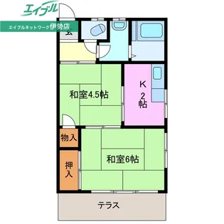 マンション双葉【1階】の間取り