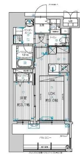 グランフォーレ千早マークスクエア イーストウイング【15階】の間取り