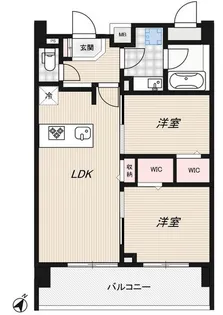 RIDGE豊洲【10階】の間取り