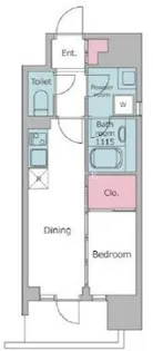 デュオフラッツ飯田橋EAST【7階】の間取り