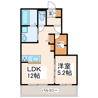 T.MレジデンスI【1階】の間取り