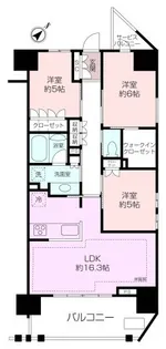 横須賀中央レジデンス【9階】の間取り