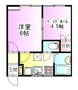 コーポ高橋A棟【2階】の間取り