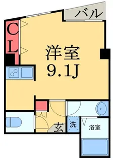 プラージュ登戸【4階】の間取り