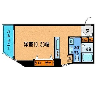 フラワーシティINブラボン【7階】の間取り