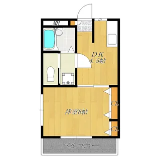 シャイン王子神谷【3階】の間取り