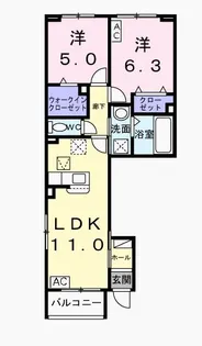 コントレイル【1階】の間取り