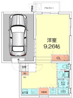 Techno-Terrasse 北綾瀬【1階】の間取り