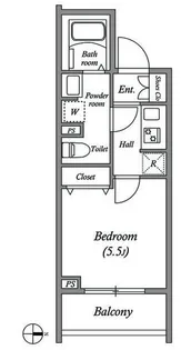 GENOVIA大崎skygarden ジェノヴィア大崎スカイガーデン【4階】の間取り
