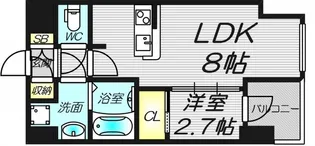 HS梅田EAST【15階】の間取り