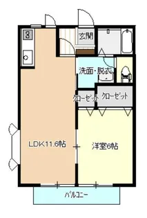 ガーデンコート【1階】の間取り