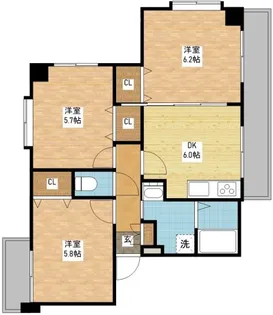 扇ヒルズ【2階】の間取り