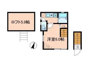 バーミープレイス西落合【2階】の間取り