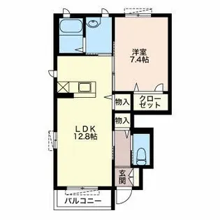 クラヴィエ壱番館【1階】の間取り