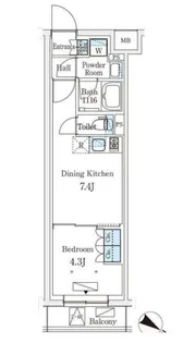 参宮橋ビューアパートメント【2階】の間取り