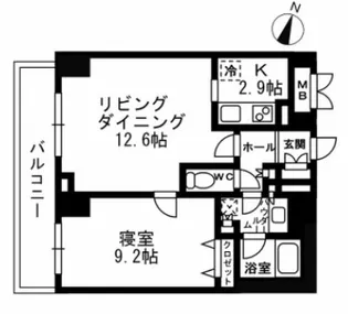 パークフラッツ学芸大学【3階】の間取り