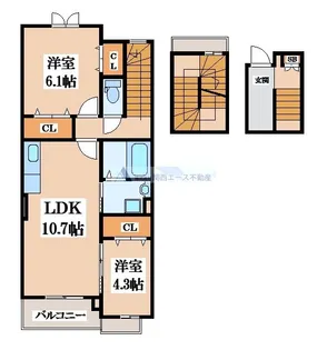 サニー・ヒル【3階】の間取り